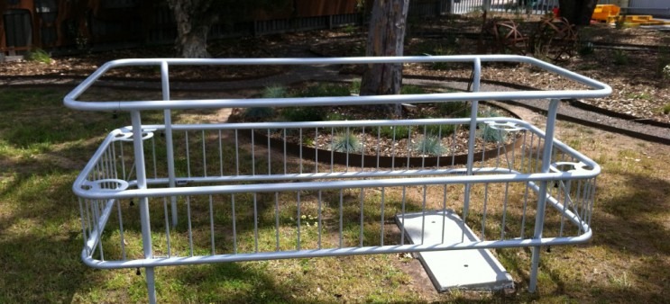Grave Safety Fence Assembled